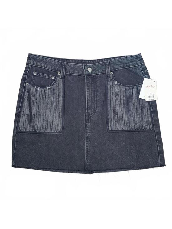 Lucky Brand Dresses & Skirts - Lucky Brand Women’s Black Metallic Denim Mini Skirt